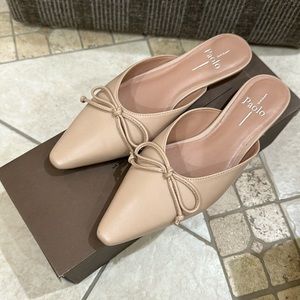 Paola Linea leather Slides Mules - size 7